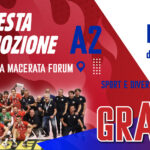 Festa di promozione in Serie A2 per la Volley Banca Macerata, venerdì al Palazzetto dello sport