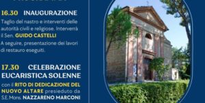 Riapre la Chiesa di Santa Maria del Monte a Macerata, domenica cerimonia con il commissario Castelli